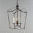 3 - Light Lantern Rectangle Chandelier-496858042