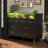TV Stand Dresser For Bedroom With LED Light & Charging Station, 8 Drawers Wooden Dressers-672760030