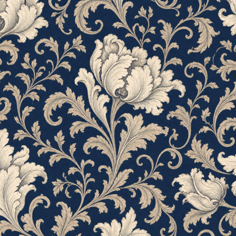 Panneau adhésif pelez et collez floral rétro damassé crème l 23,6 po x H 118 po auto-adhésif, 117.96" L x 23.6" W