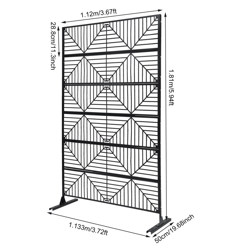 Cloison de séparation W3,72ft * H5.94ft
