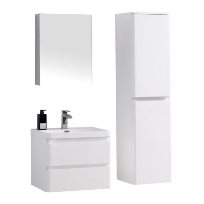 Meuble-lavabo simple mural 24 po Mccarty