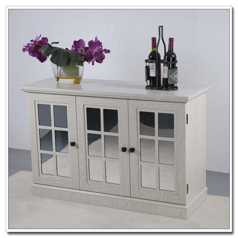 45" W Storage cabinet, White Oak