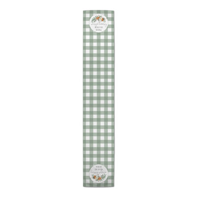 Dakesha Rectangle Gingham Polyester Table Runner