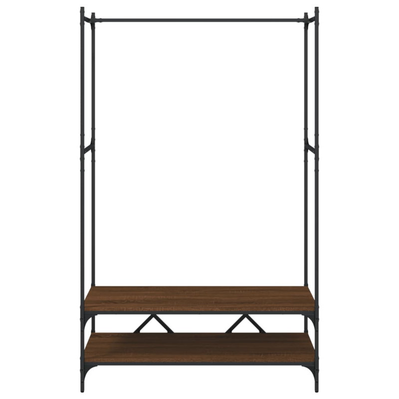 Caledon 100 cm Clothes Rack, Brown Oak