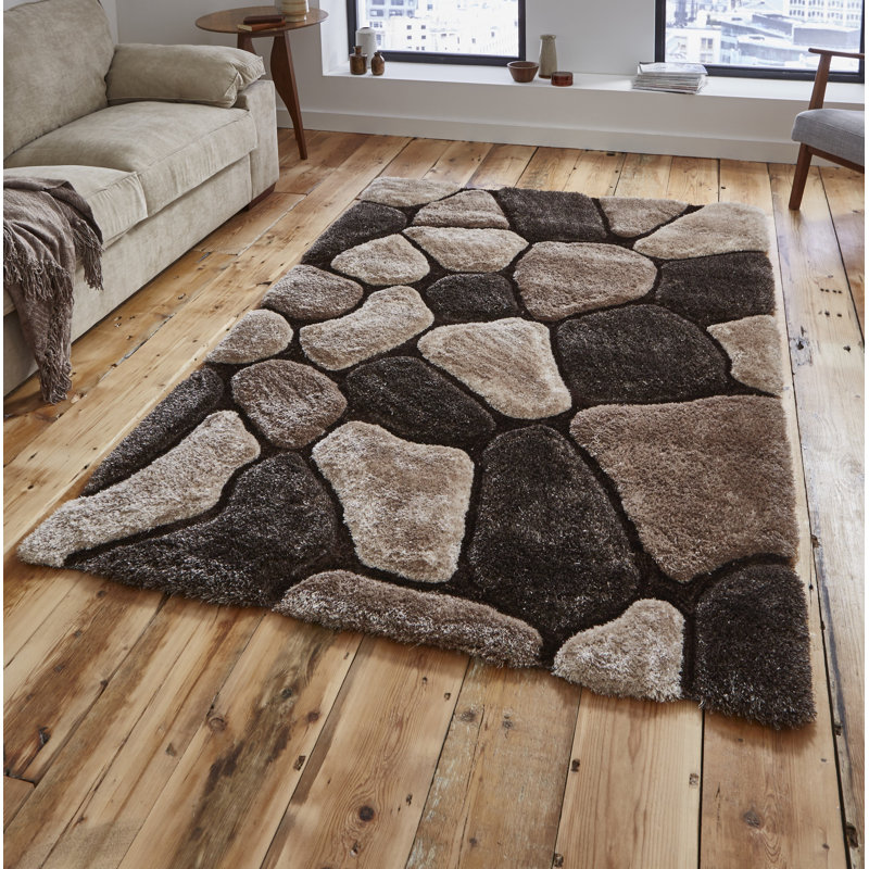 Noble House area rug Hand Tufted Rectangle Beige, Rectangle 120 x 170cm