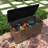 Resin Deck box, Outdoor Storage Container, Large Waterproof Storage Bench-120142122