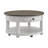Round Cocktail Table With Drawer And Casters
