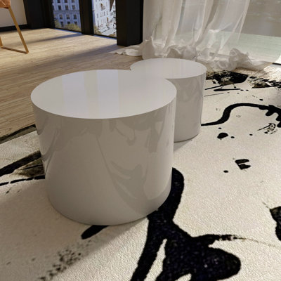 Leiding Pedestal nesting table by Millwood Pines