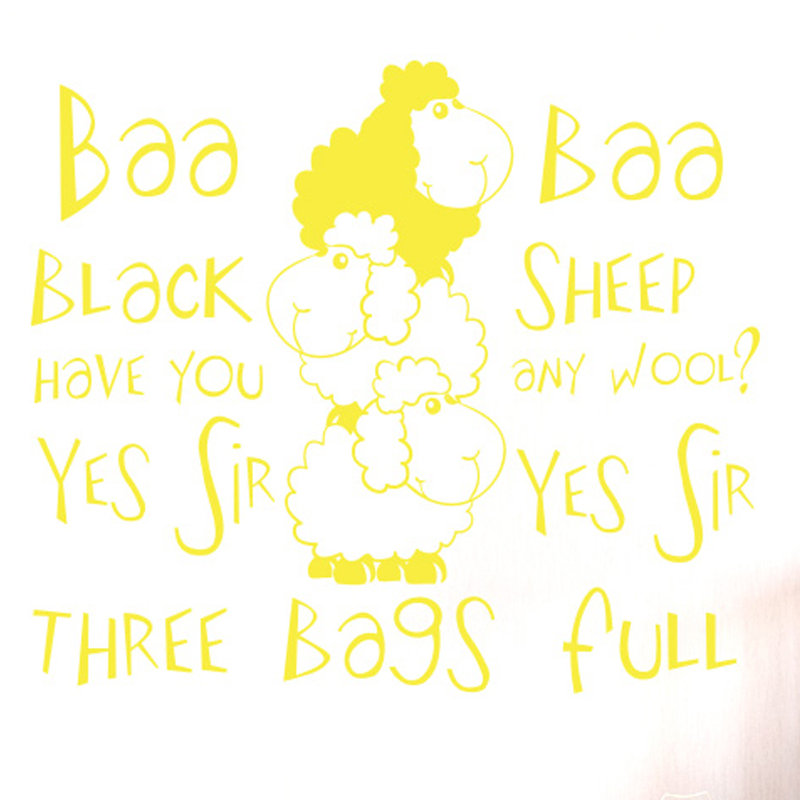 Wall Decal, Bright Yellow