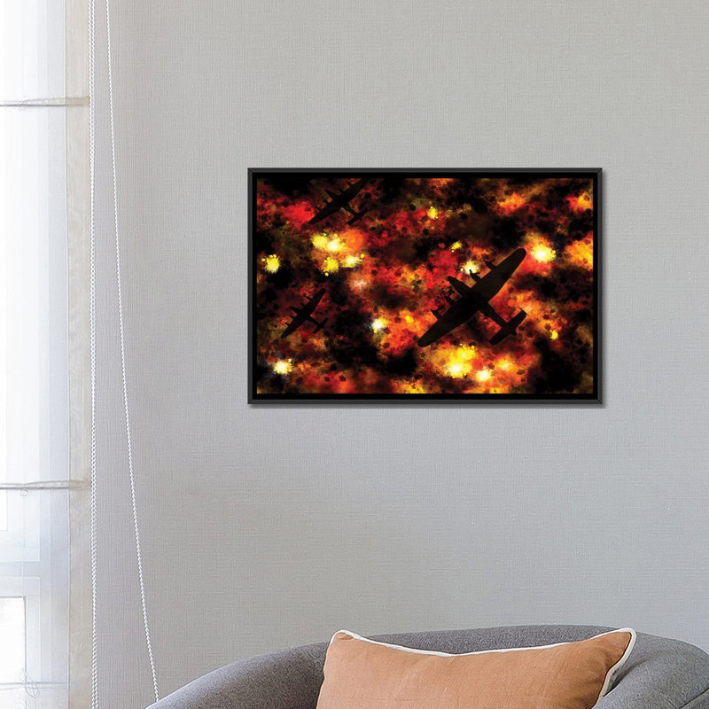 « night raid », impression sur toile tendue, H 8 po x l 12 po x P 0,75 po, Toile tendue, Pas de tapis