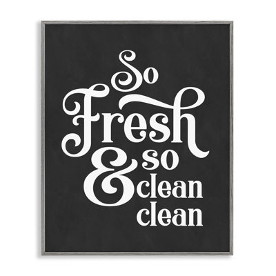 «So Fresh So Clean Laundry Laundry Vintage» par Lettered and Lined - Art textuel