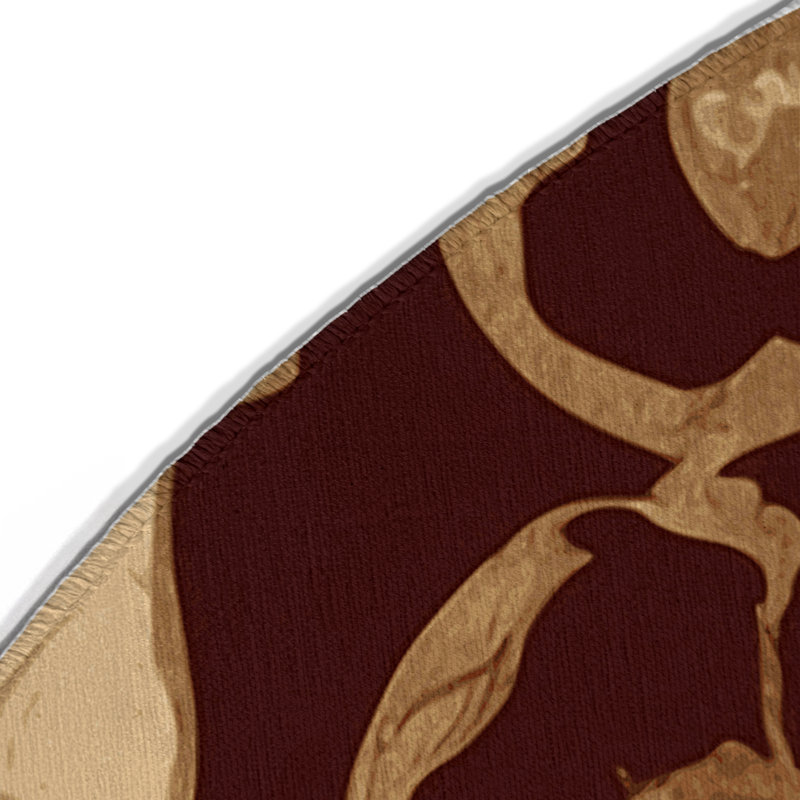 Tapis intérieur et extérieur Opulent Scroll, Rond 5 pi