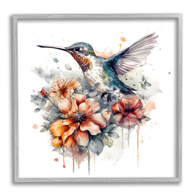 Colibri et fleur d'hibiscus