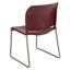 Chaise empilable à dossier plein avec base thermolaquée Oliverson d'une capacité de 880 lb.-829525251-829525250