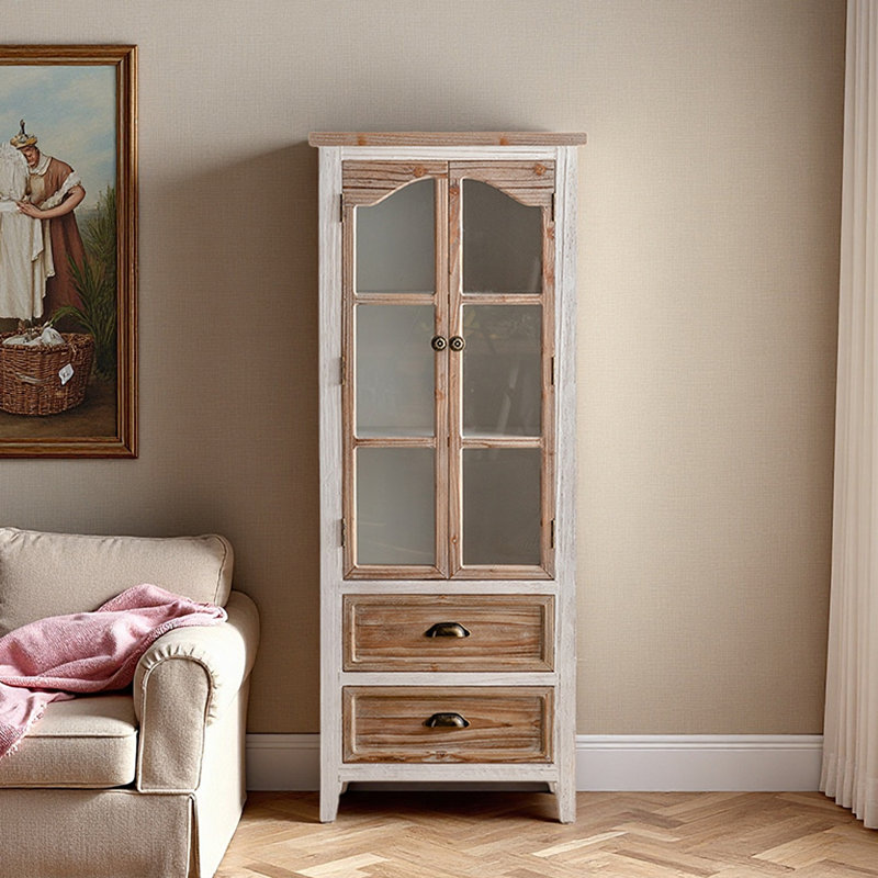 Vitrine industrielle en fer de style antique