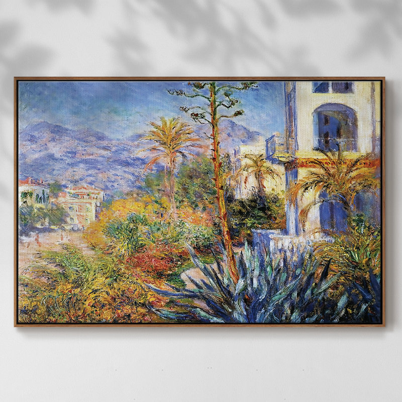 " Villas At Bordighera 02, 1884 ", 41" H x 27" W x 2" D, Walnut