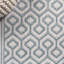 Tapis bleu sarcelle / gris Fidler-1643904163