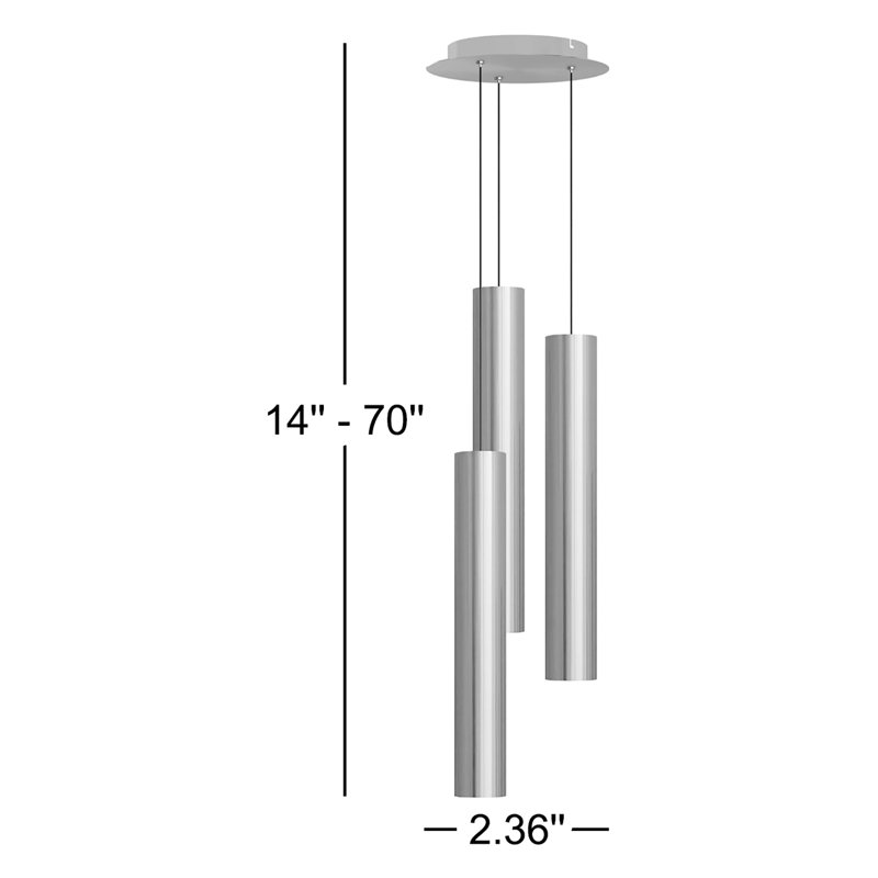 Chambery 3 - Light LED Cluster Pendant, Black