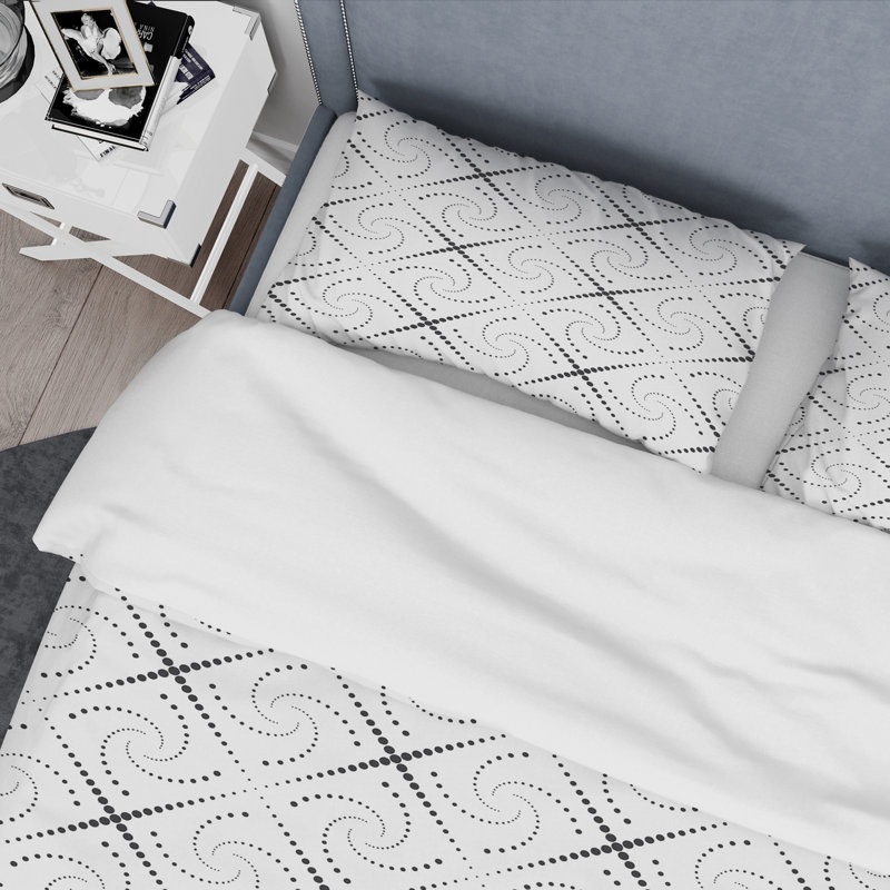 Ensemble de housse de couette rétro Minimal III Mid-Century, Housse simple + 1 taie décorative