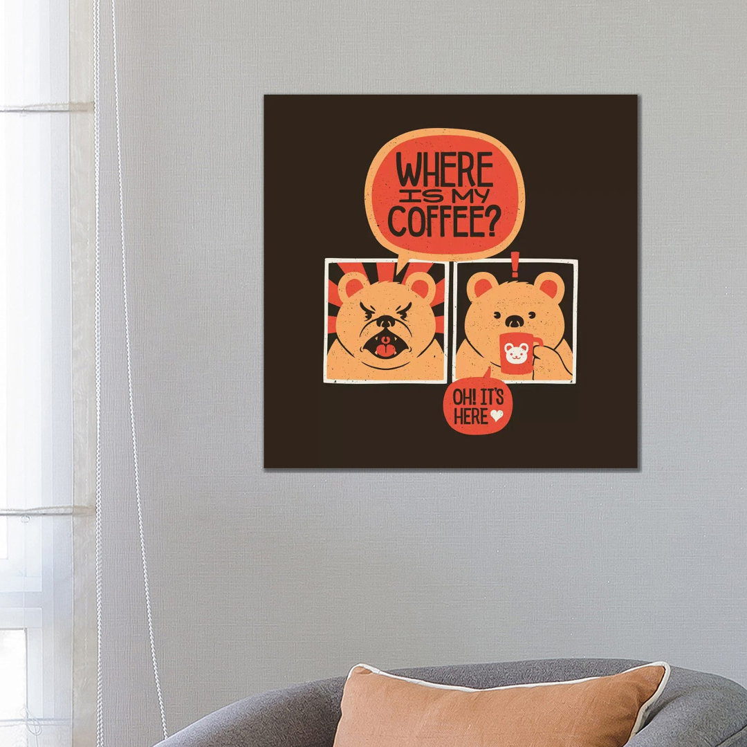 Where Is My Coffee von Tobias Fonseca - Galerie-umwickelte Leinwand Giclée auf Leinwand