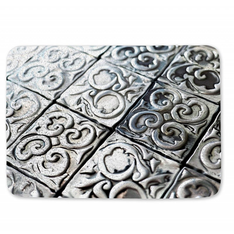 Chrysten Microfiber / Microsuede Non-Slip Bath Mat, 17" W x 24" L