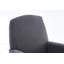 Fauteuil à bascule pour bébé en tissu de coton et lin, avec repose-pieds réglable et design ergonomique, gris foncé
