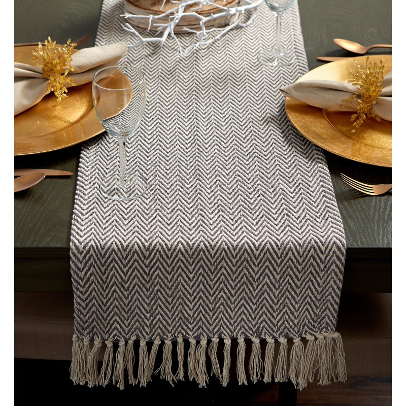 Desta Solid Table Runner,  108'' x 15'', Gray