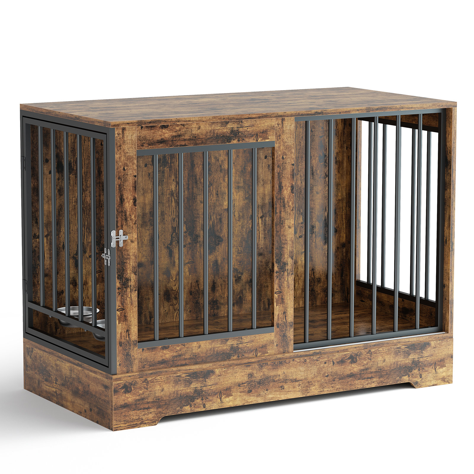Picture of 17 Stories 2-in-1 47in Wood Dog Crate Furniture For Large Dogs, Heavy ...