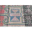 Tapis de couloir turc rétro avec motif géométrique coloré tissé à la main pour fournir des accents rouges et bleus uniques pour la décoration intérieure