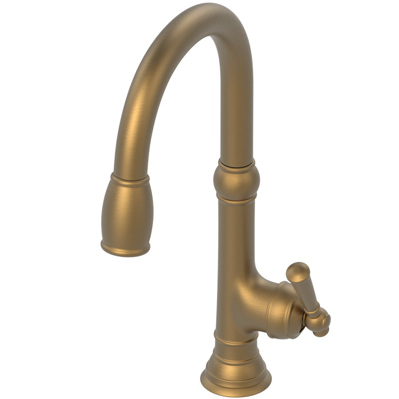 Jacobean Single Handle Pull Down Kitchen Faucet, Satin Bronze (PVD)