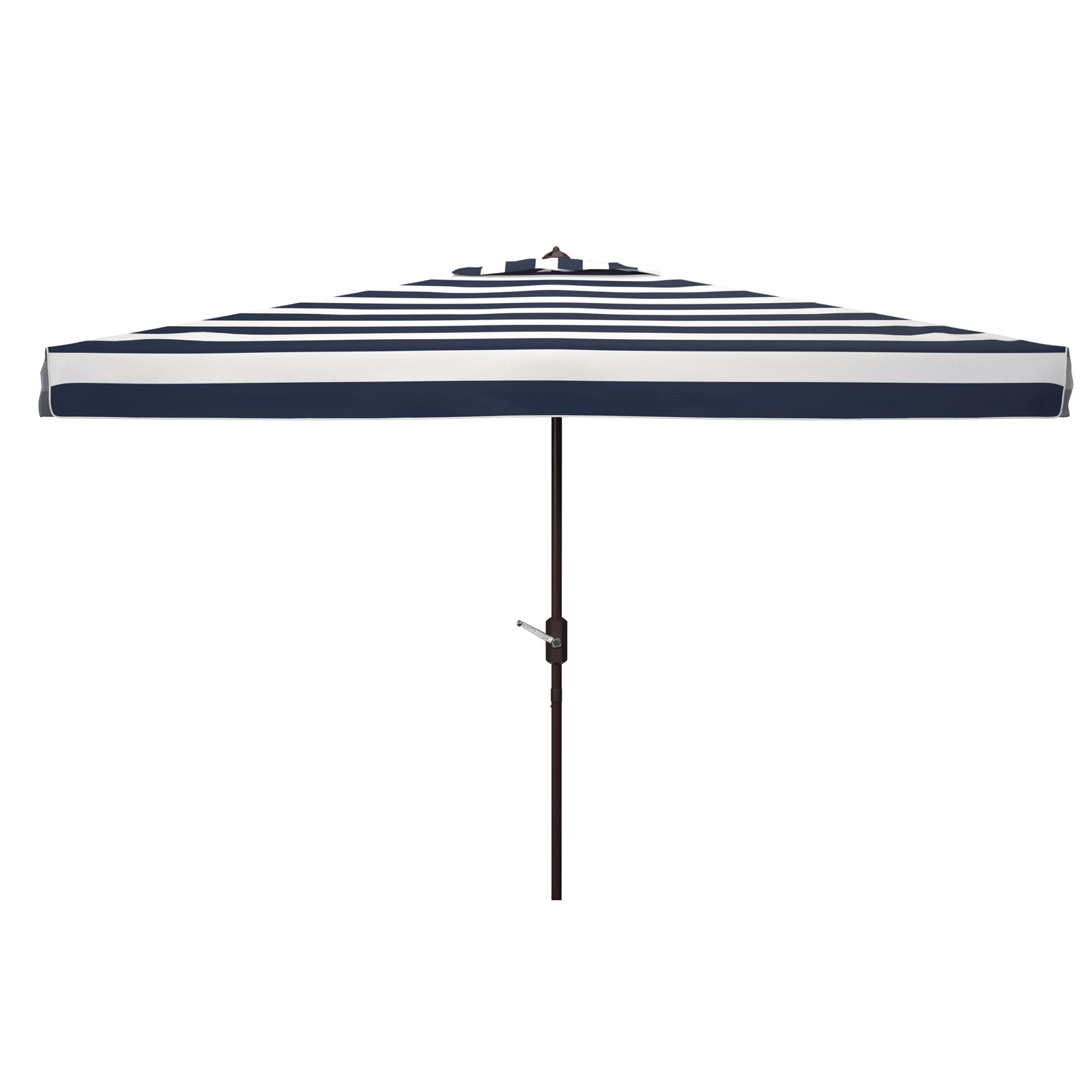 Trainor 9.8' Beach Umbrella, Black / White