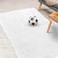 Tapis à poils longs avec fond antidérapant Cheer Collection 32 po x 61 po - blanc-78604105