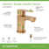 Identity Single-handle Bathroom Faucet with Push Pop Drain