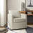 Nicha 29"W Modern Farmhouse Slipcovered Swivel Barrel Chair-1884077647