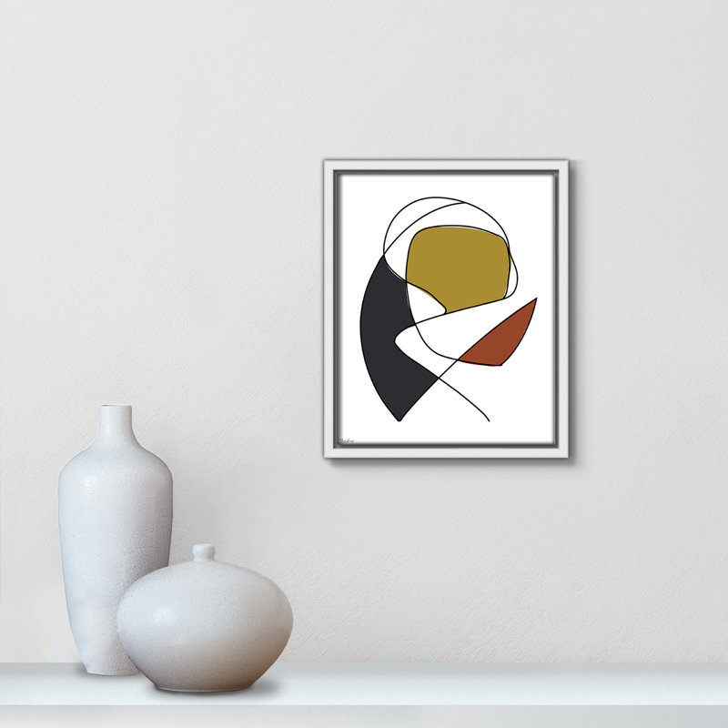 Abstract Tribeca 3, White, 11.5" H x 9.5" W x 2" D
