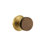 Ensemble de boutons de passage Emtek Select avec rosette Watford et tige conique, bouton en noyer foncé (CF)