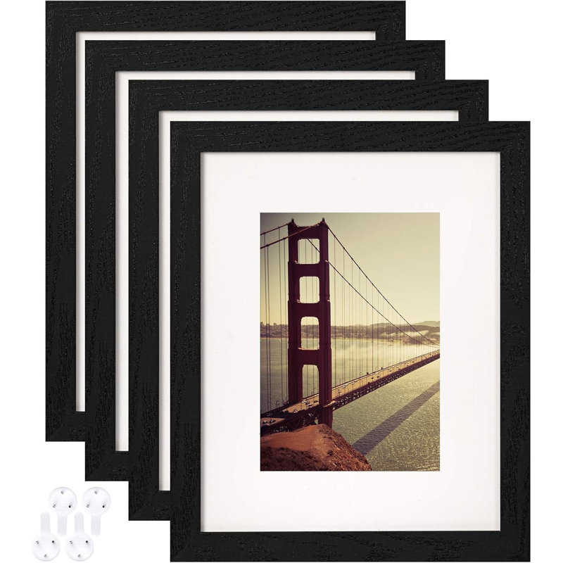 8x10 Black Picture Frame Set Of 4