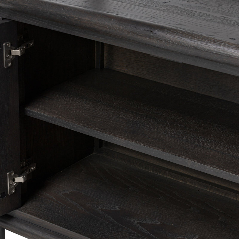 Glenview Bookcase, Smoked Black Oak