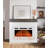 39“ Electric Fireplace with Mantel, Ultra Thin Fireplace Insert, 12 Color Changing Flame, 5 Brightness Levels, 750W/1500W Heater, Remote Control, 1-8H Timer & Overheat Protection-1670270160-1846883396