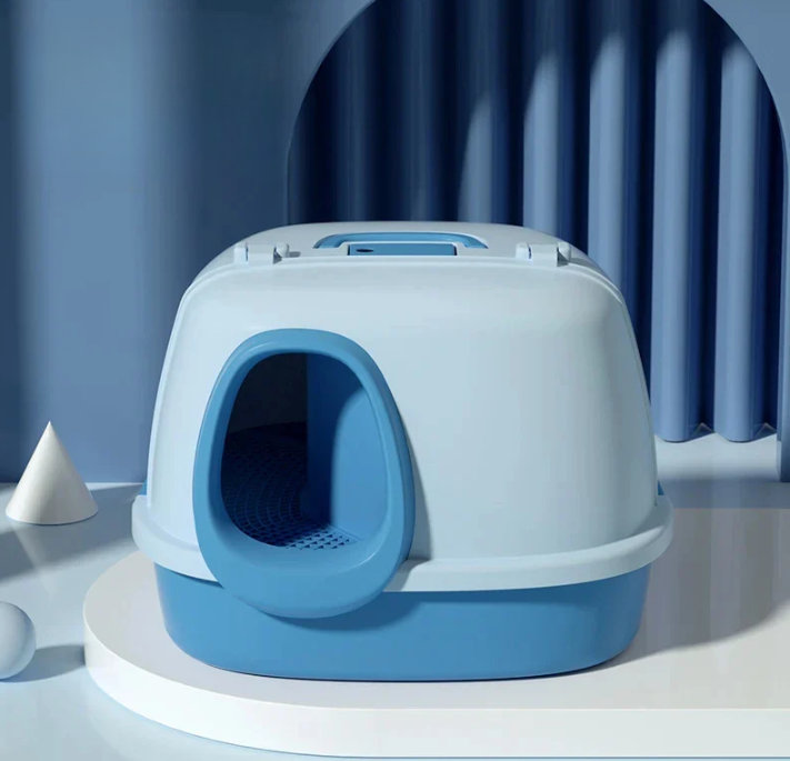 Locksley Plastic Pet Bed, Blue
