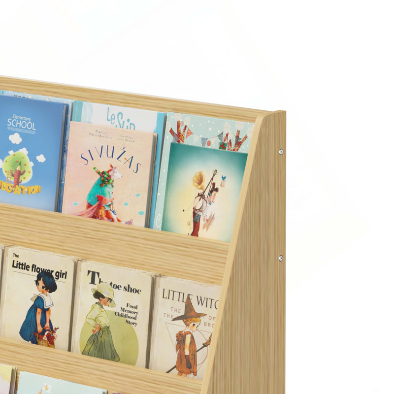 Bibliothèque à 4 niveaux, tablettes de présentation pour chambres à coucher, salles de jeux et salles de classe