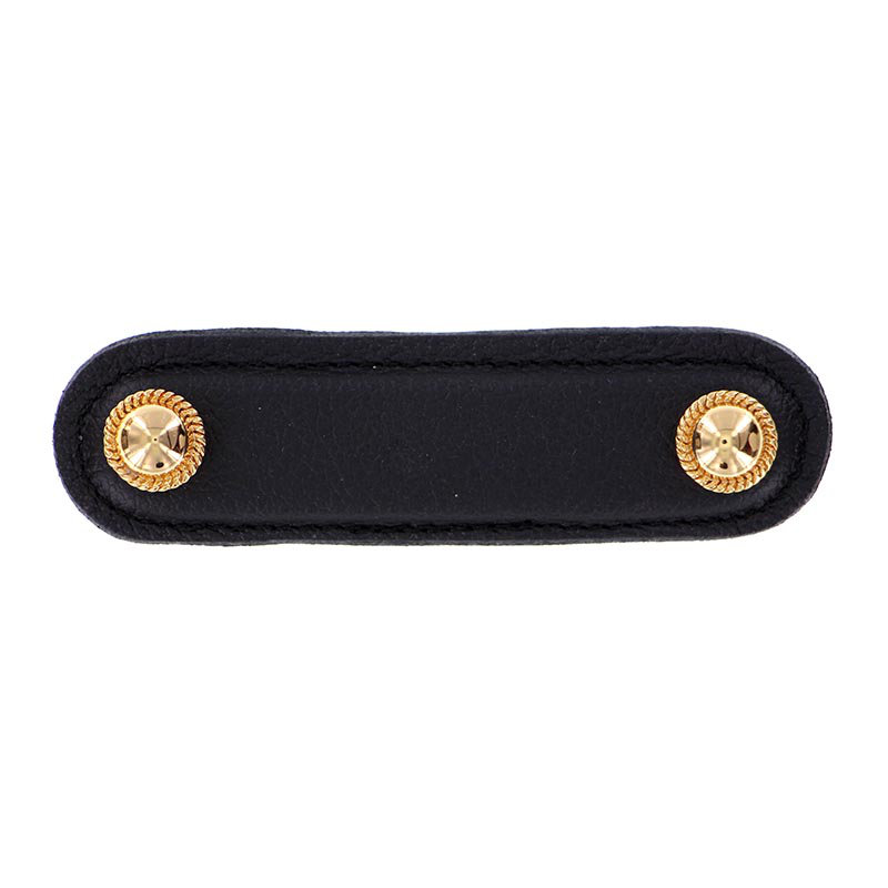 Sanzio 6" Center to Center Bar Pull, 3'', Polished Gold