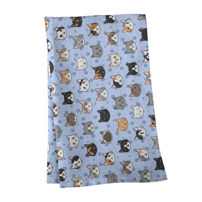 Serviette à thé à motif chat kitty