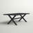 Adasha Rectangular Metal Outdoor Dining Table