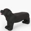 Banc d'extérieur MGO DOG Bench, noir mat + noir, aucun assemblage requis