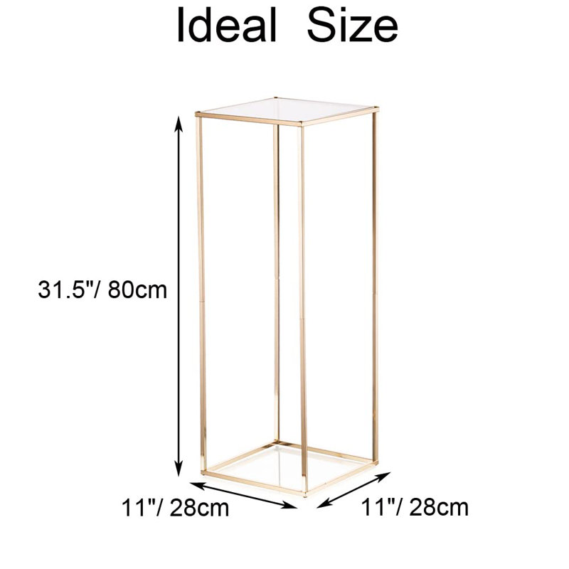 Blayr Metal Floor Vase, Gold