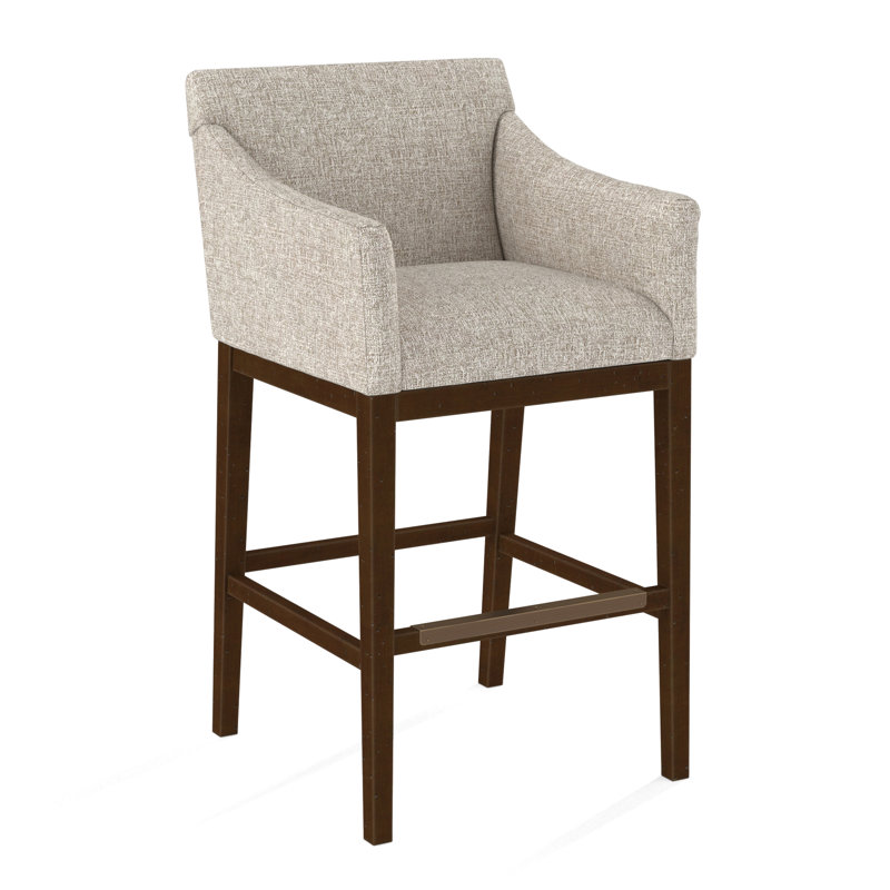 Upholstered Stool, 61473-73, Weathered Gray