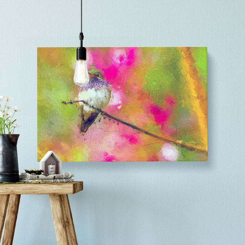 Hummingbird - Wrapped Canvas, 50cm H x 76cm W x 3cm D