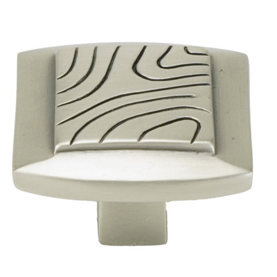 EDGAR BEREBI WINDSOR SQUARE KNOB IN ANTIQUE NICKEL PLATE
