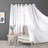 Gathered Linen-Textured Grommet Semi-Sheer Curtains-1476557373-1476557346